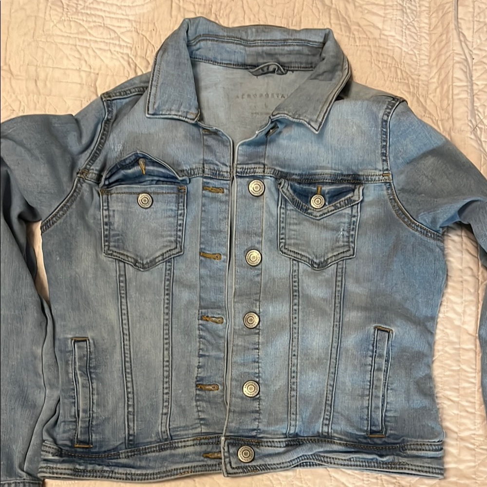 Aeropostal Sky Blue Denim Jacket